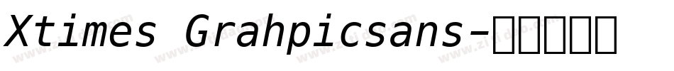 Xtimes Grahpicsans字体转换